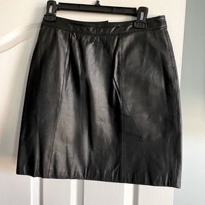Black Leather Skirt